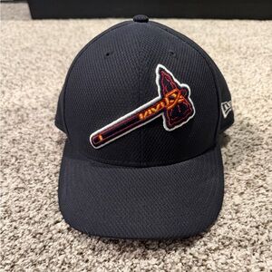 New Era Navy Atlanta Braves Tomahawk Diamond Era 59FIFTY Fitted Hat Cap 7 3/8